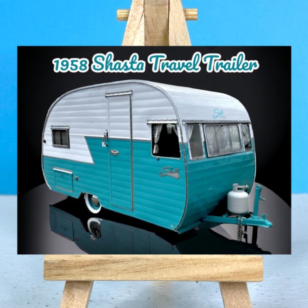 1958 Shasta Travel Trailer Camper Refrigerator Locker Tool Box‎ Fridge Magnet